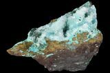 Quartz on Chrysocolla & Malachite - Peru #98102-1